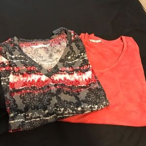 Two long sleeve shirts